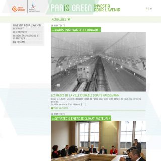site web responsive paris green
